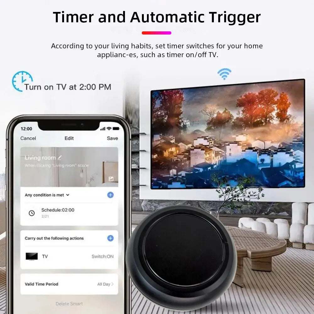 Smart Wifi IR Universal Remote Control with Tuya Smart Life APP Voice Control Infrared Remote Controller for Alexa Google Home
