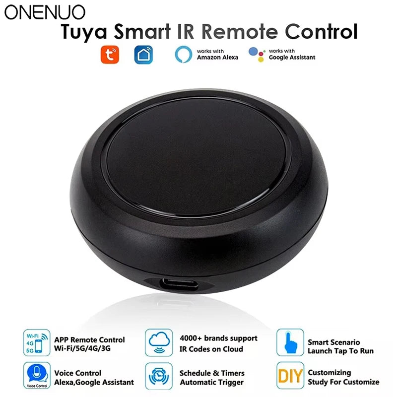 Smart Wifi IR Universal Remote Control with Tuya Smart Life APP Voice Control Infrared Remote Controller for Alexa Google Home